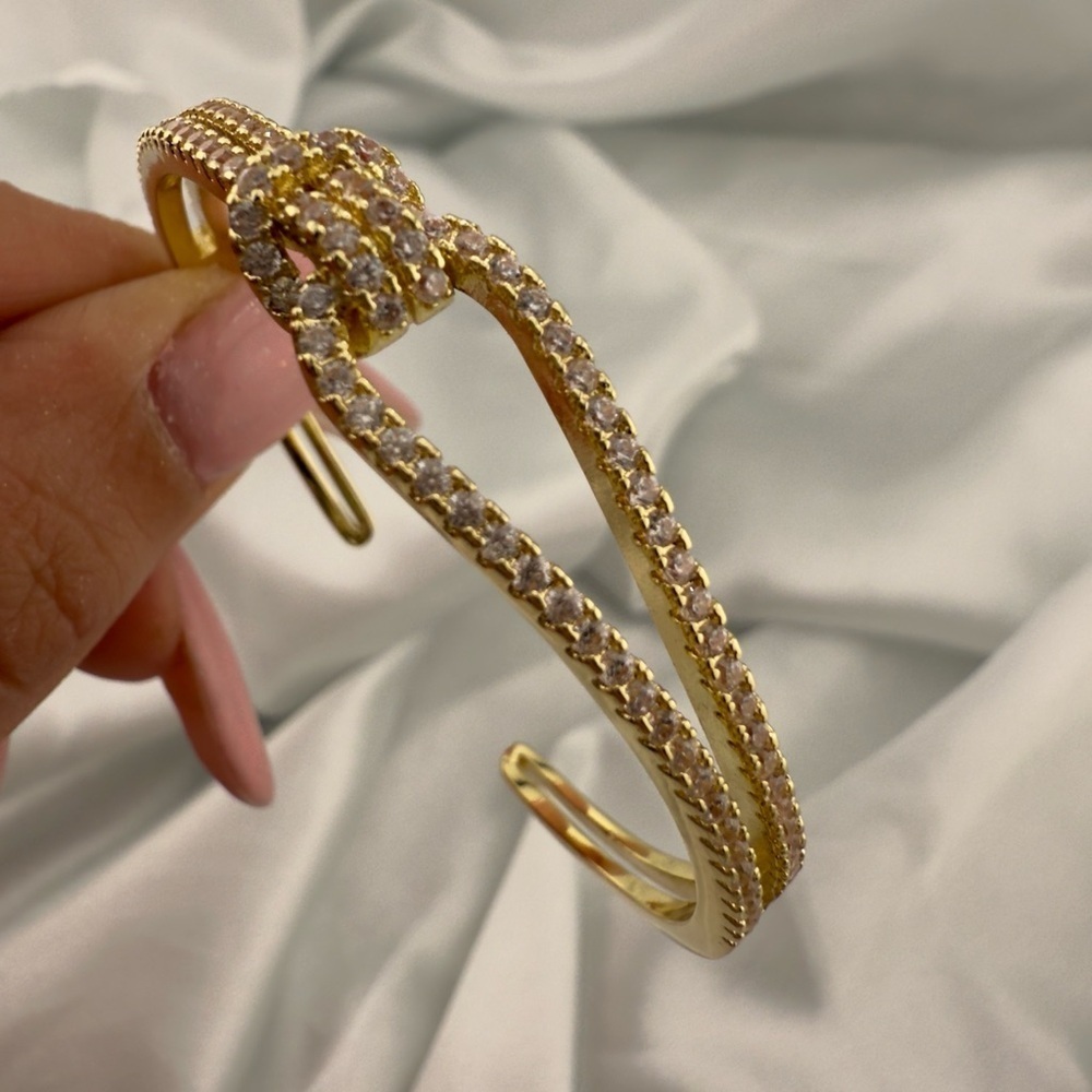 New Classic wedding Gold and Silver Knot Bracelet